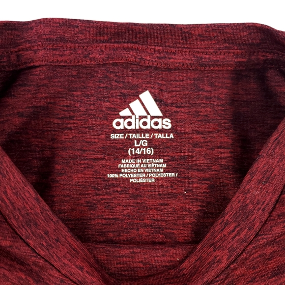 Boy Maroon Athletic Under Armour Shirt Size Large - Picture 3 of 5